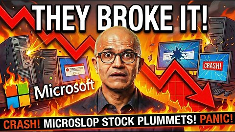 Microsoft Windows 11 CRASHES Explorer as Microsoft Stock CRASHES and BURNS! | Clownfish TV