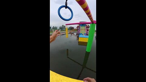 First time running the new Water Ninja #waterpark #stunt #funny #pov #sports #roblox #parkour