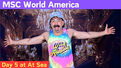 3 O'Clock PARADE and RAIN, just like DISNEY WORLD aboard MSC World America - Day 5 - At Sea