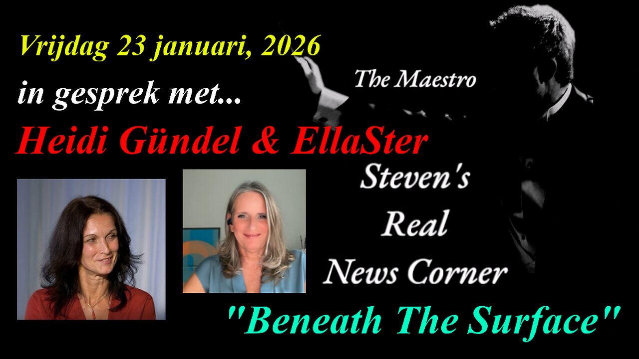 THE MAESTRO IN GESPREK MET HEIDI GÜNDEL EN ELLASTER: "BENEATH THE SURFACE" VRIJDAG 23 JANUARI 2026