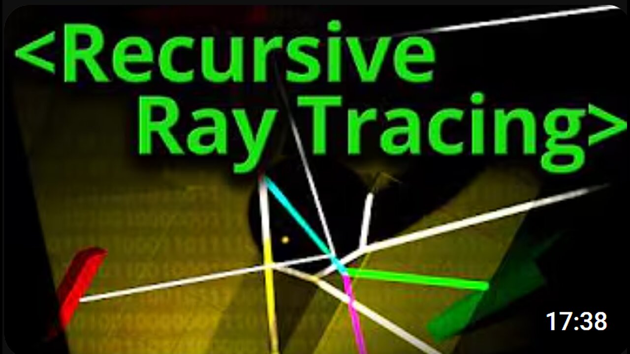 🌟 Recursive Ray Tracing EXPLAINED! 💡 How Computers Create Realistic Light 🖥️✨