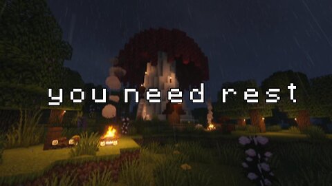 peaceful mushroom night… 🍄 (Minecraft Ambience – Relax & Rest)
