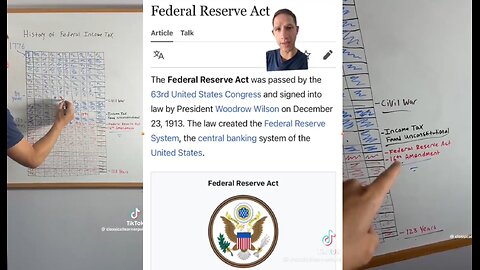 🚨🔺🇺🇸 MUST WATCH‼️ HOW AMERICA WAS HIJACKED BY THE FEDERAL RESERVE ACT & 16TH AMENDMENT IN 1913 👀