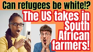 White families carrying luggage are not refugees it seems?!