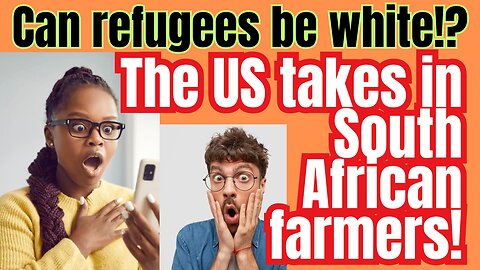 White families carrying luggage are not refugees it seems?!