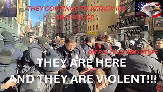 NYC Chaos: "Peaceful" Protesters Hurl Garbage Cans at ICE Heroes, Get Slapped with Cuffs