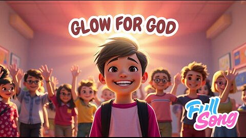 Glow for God 🔆 | Joyful Gospel Song About Shining Your Light for Jesus | Hallelujah Kids