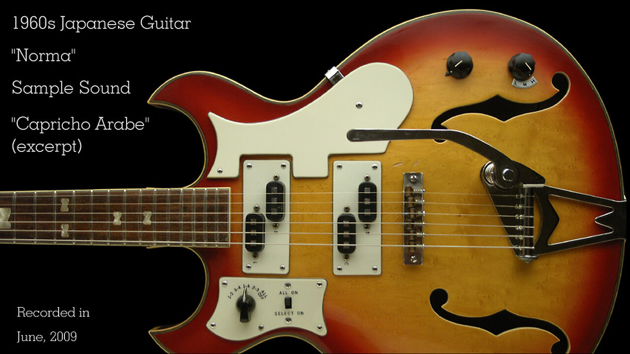 1960s Japanese guitar "Norma" Sample sound part 2