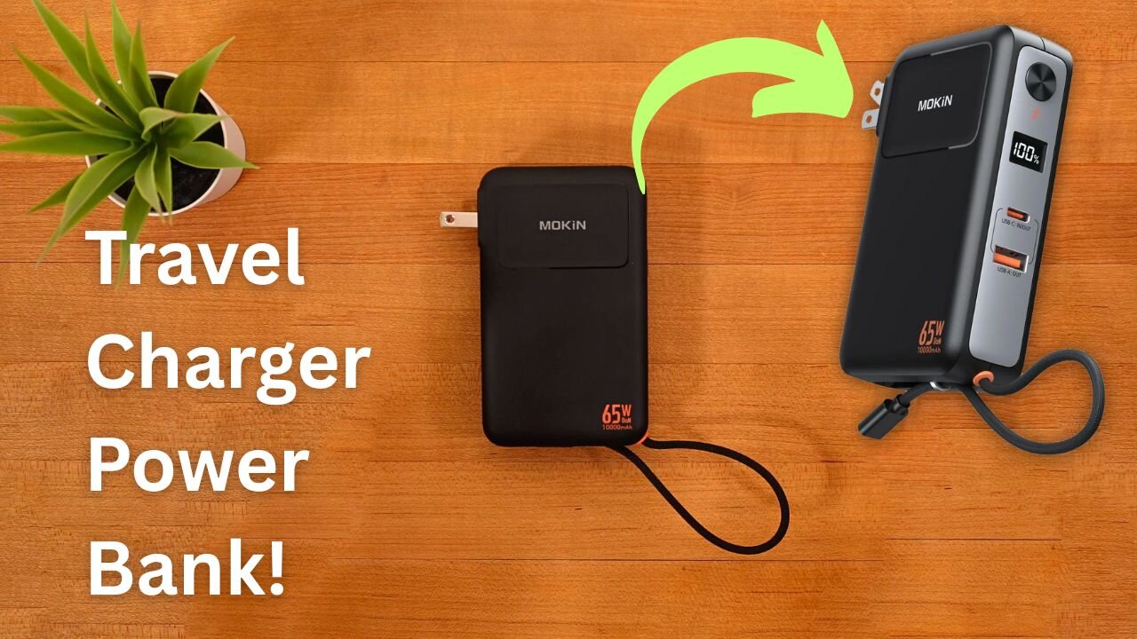 MOKiN 10,000mAh Power Bank + Charger!