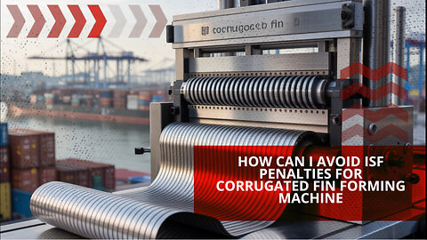 How Can I Avoid ISF Penalties For Corrugated Fin Forming Machine