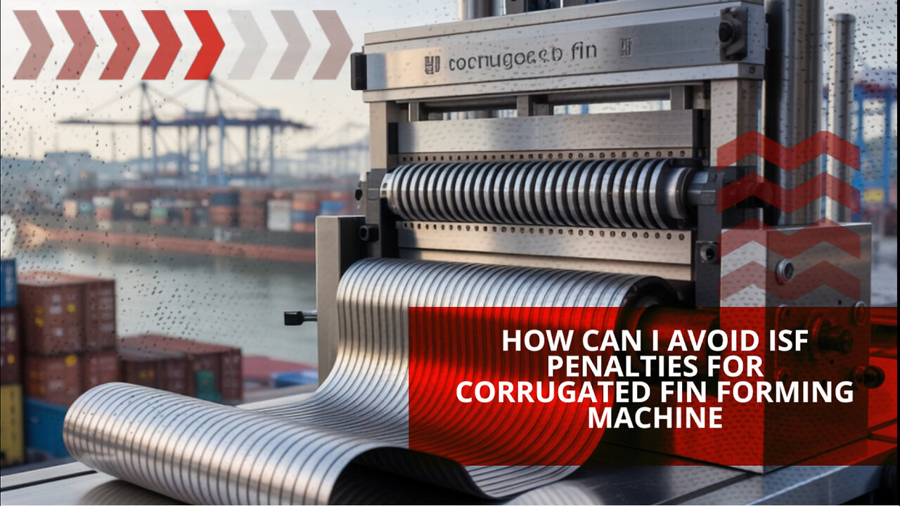 How Can I Avoid ISF Penalties For Corrugated Fin Forming Machine