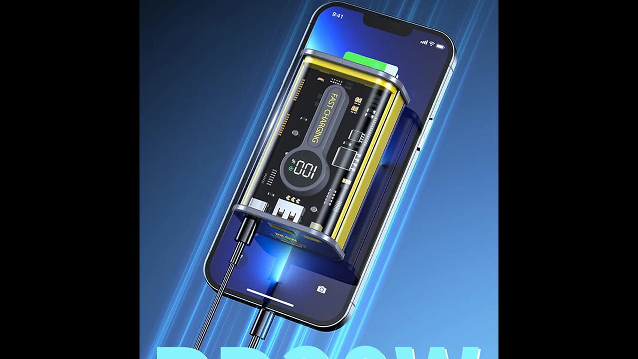 Transparent Mecha Wind Super Capacity Power Bank 10000mah