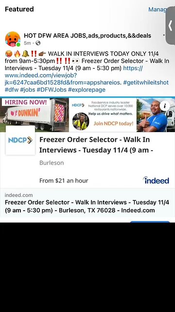 🥵🔥🔔‼️👉🏾 WALK IN INTERVIEWS TODAY ONLY 11/4 from 9am-5:30pm‼️‼️