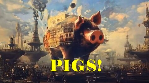 Hueman Instrumentality: Pink Floyd 1977 Album Animals: PIGS! (A.I. Music Video)