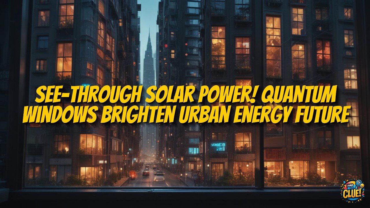 Transparent Quantum Solar Windows Transform Urban Energy