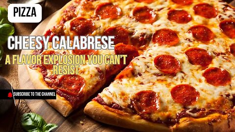 Cheesy Calabrese Pizza 🧀🍕 | A Flavor Explosion You Can’t Resist! 🔥😍