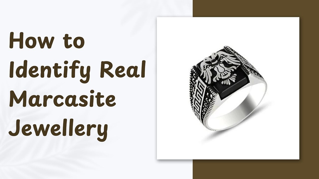 How to Identify Real Marcasite Jewellery