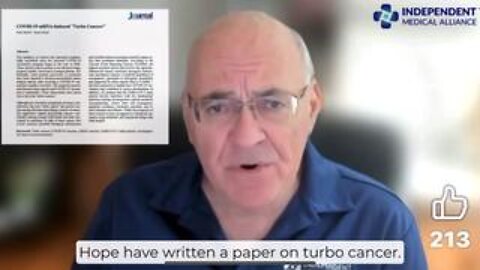 Doctor warns of tsunami of post jab turbo cancers on the horizon.