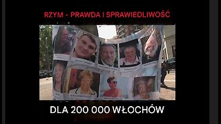 Rzym, demonstracja „Prawda i sprawiedliwość dla 200 000 Włochów”