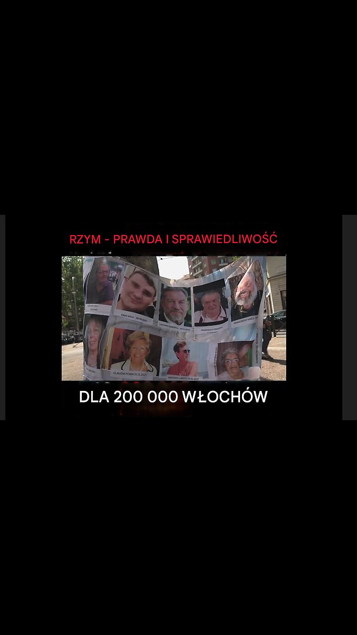 Rzym, demonstracja „Prawda i sprawiedliwość dla 200 000 Włochów”