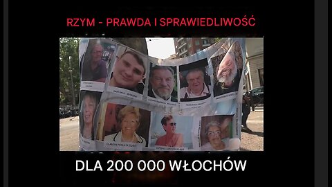 Rzym, demonstracja „Prawda i sprawiedliwość dla 200 000 Włochów”