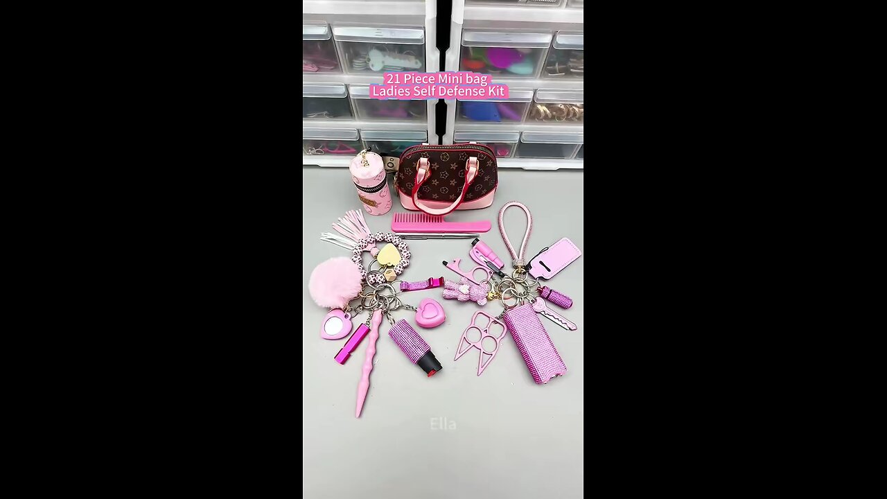 Purple Leopard Safety Keychain -1121