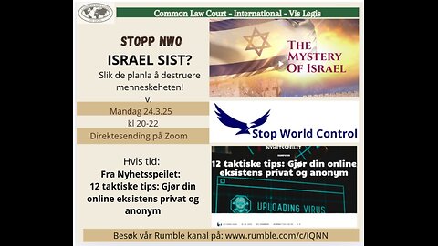 24.3.25: ISRAEL LAST?! The mystery of Israel