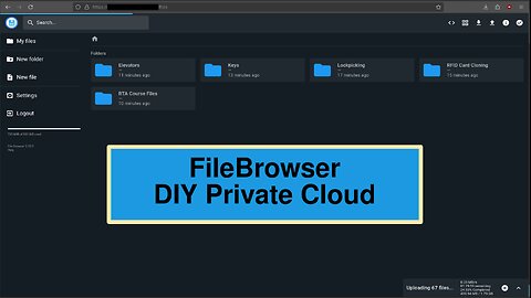 Build your own Cloud | FileBrowser Private Server DIY