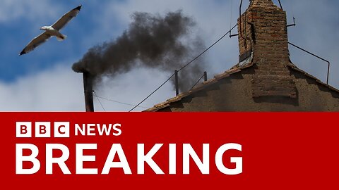 New pope still undecided as black smoke emerges from Vatican chimney | BBC News