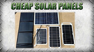 Testing Ultra Budget Cheap Chinese Portable Solar Panels