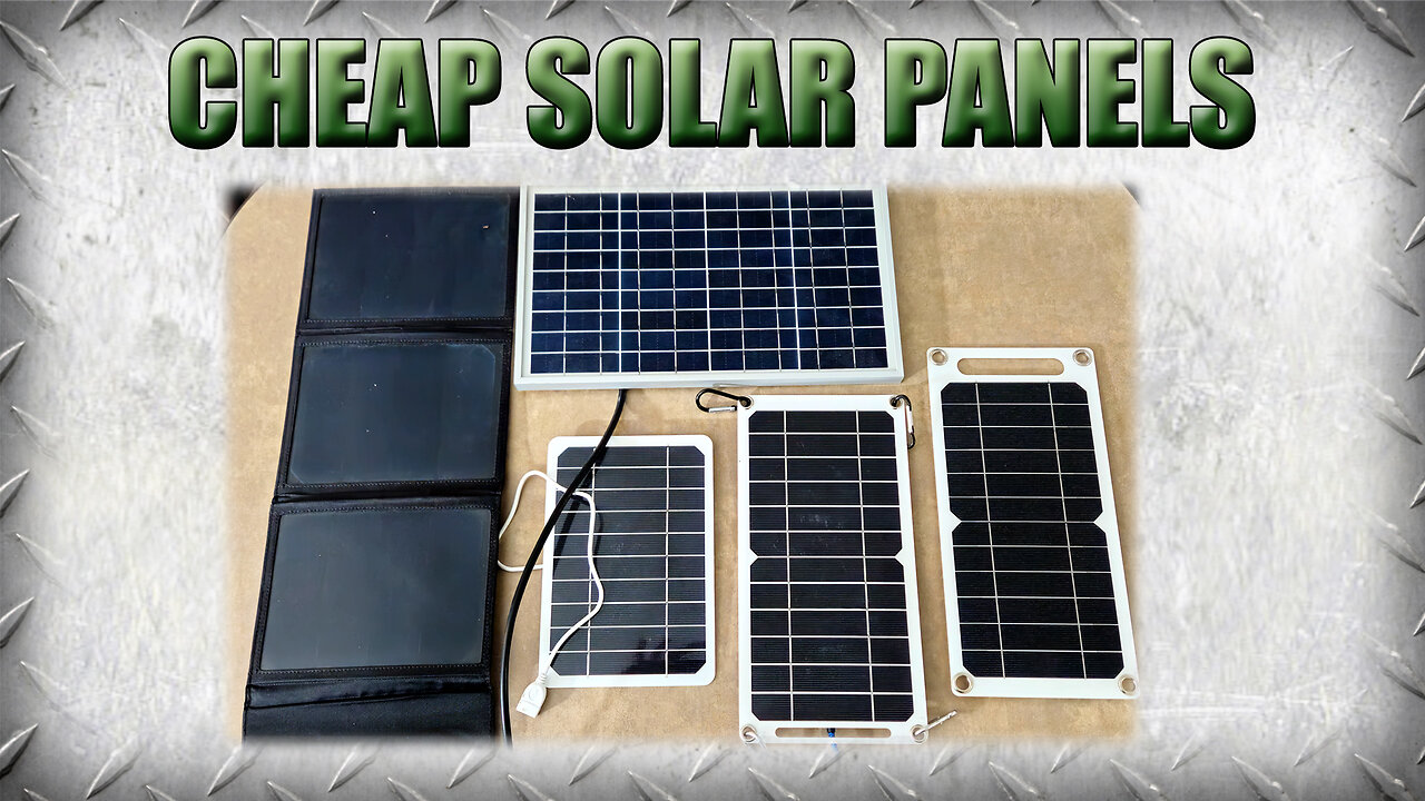 Testing Ultra Budget Cheap Chinese Portable Solar Panels