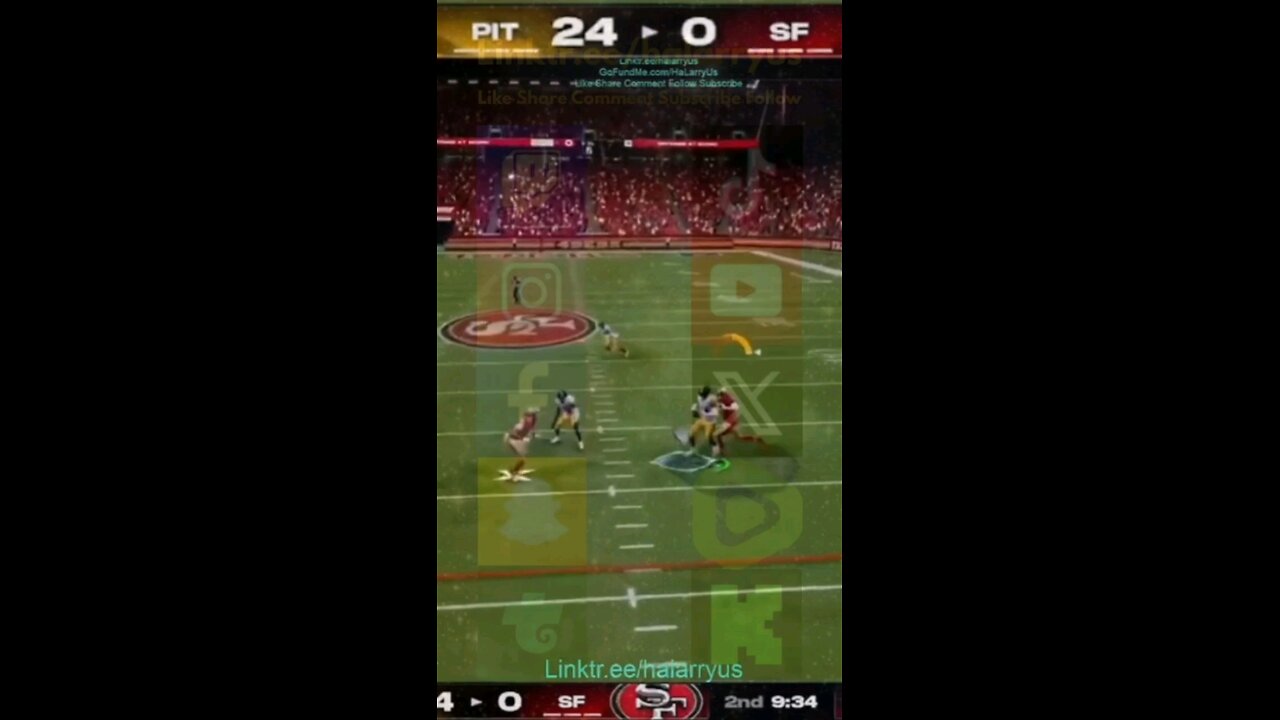 Pick 6 PIT 30 vs SF 0 #AllMadden #Madden25 #NFLmadden #madden