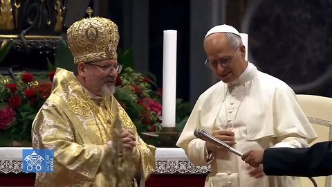 Pope Leo XIV moved to tears as Ukrainian faithful chant the Our Father in St. Peter’s Basilica