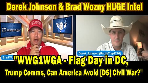 Derek Johnson & Brad Wozny Important Today 6.12.25: "Flag Day in DC, Can America Avoid [DS] Civil War?"