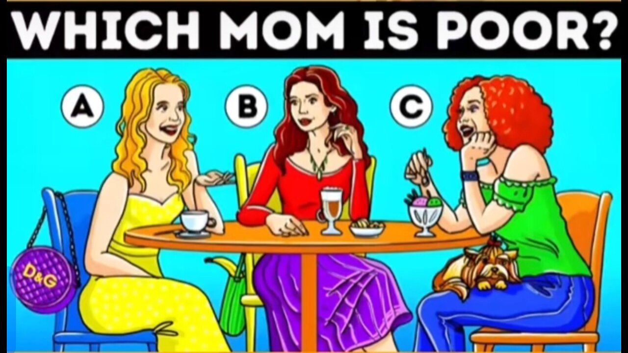 Can You Spot the Poor Mom? 💰🧠 Only Geniuses Can!