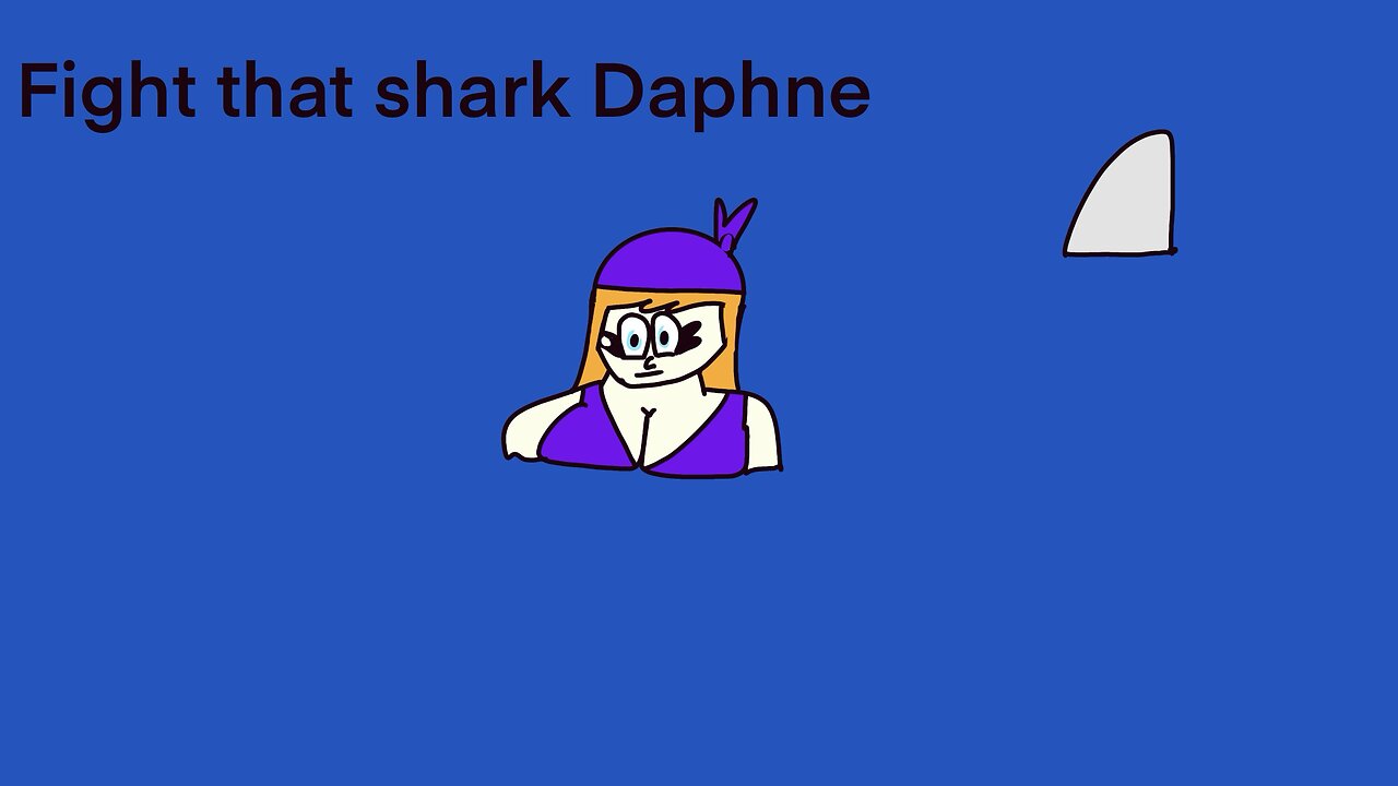 Daphne fights shark