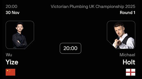 🔴 ถ่ายทอดสดสนุกเกอร์ 🇨🇳 อู๋ อี๋เจ๋อ VS ไมเคิล โฮลต์ 🏴󠁧󠁢󠁥󠁮󠁧󠁿 ศึก ยูเค แชมเปี้ยนชิพ