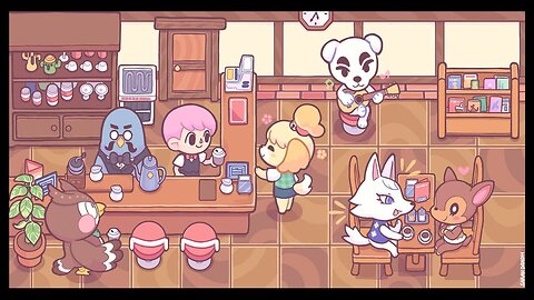Coffee at Crossing Café ☕🎵 [Lofi Music Mix]