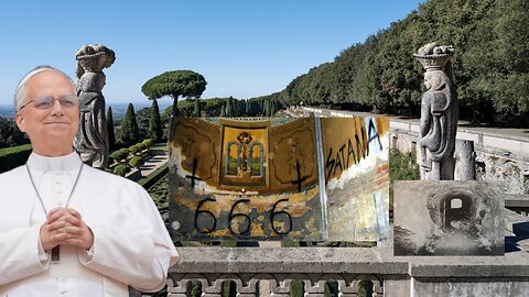 PAPA LEONE CELEBRA LA MESSA GREEN DEI GESUITI A CASTEL GANDOFOLFO MENTRE I SATANISTI LA MESSA NERA!
