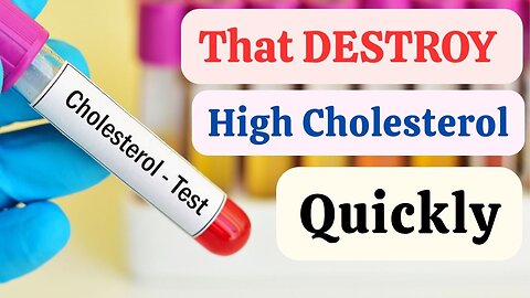 12 Natural Foods That DESTROY High Cholesterol Quickly! HR07