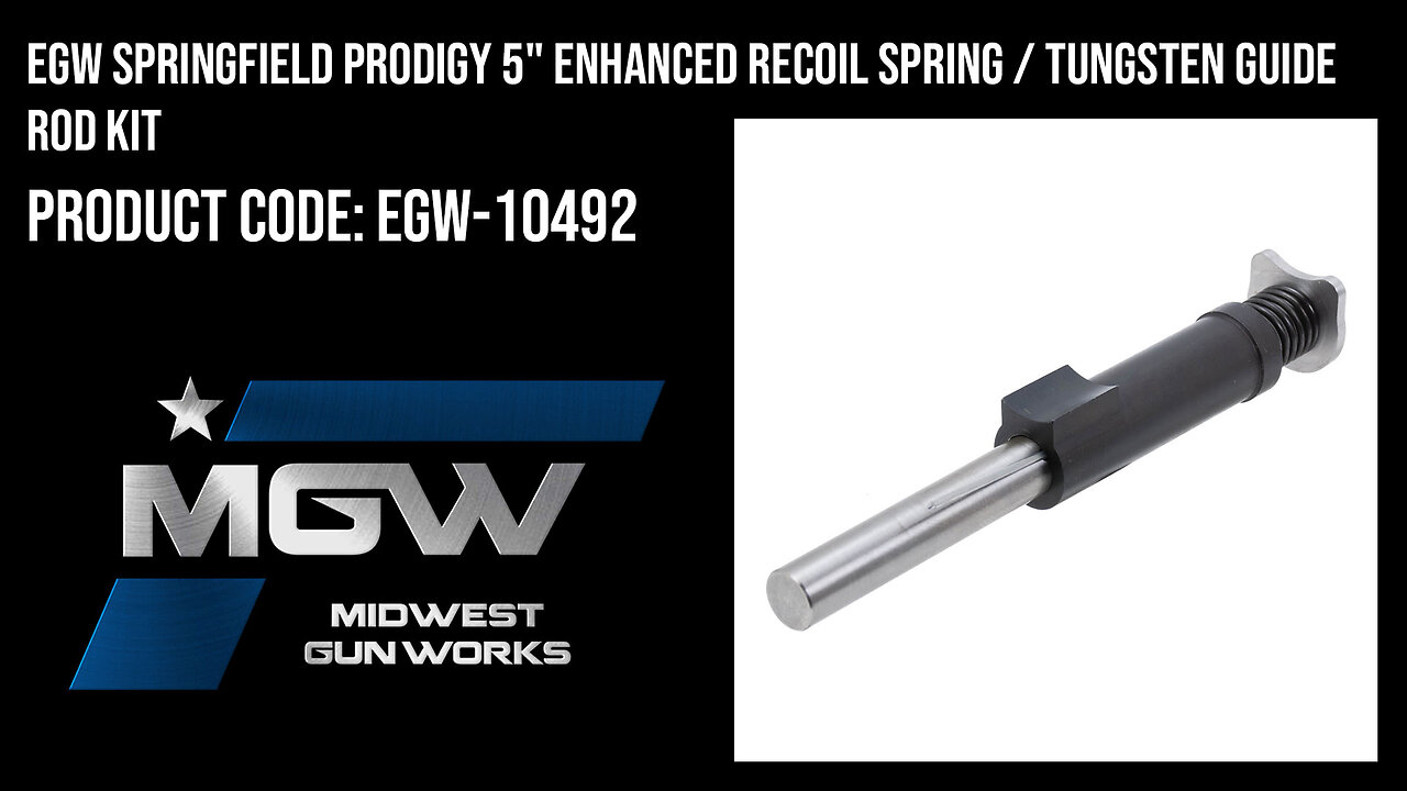EGW Springfield Prodigy 5" Enhanced Recoil Spring / Tungsten Guide Rod Kit - EGW-10492