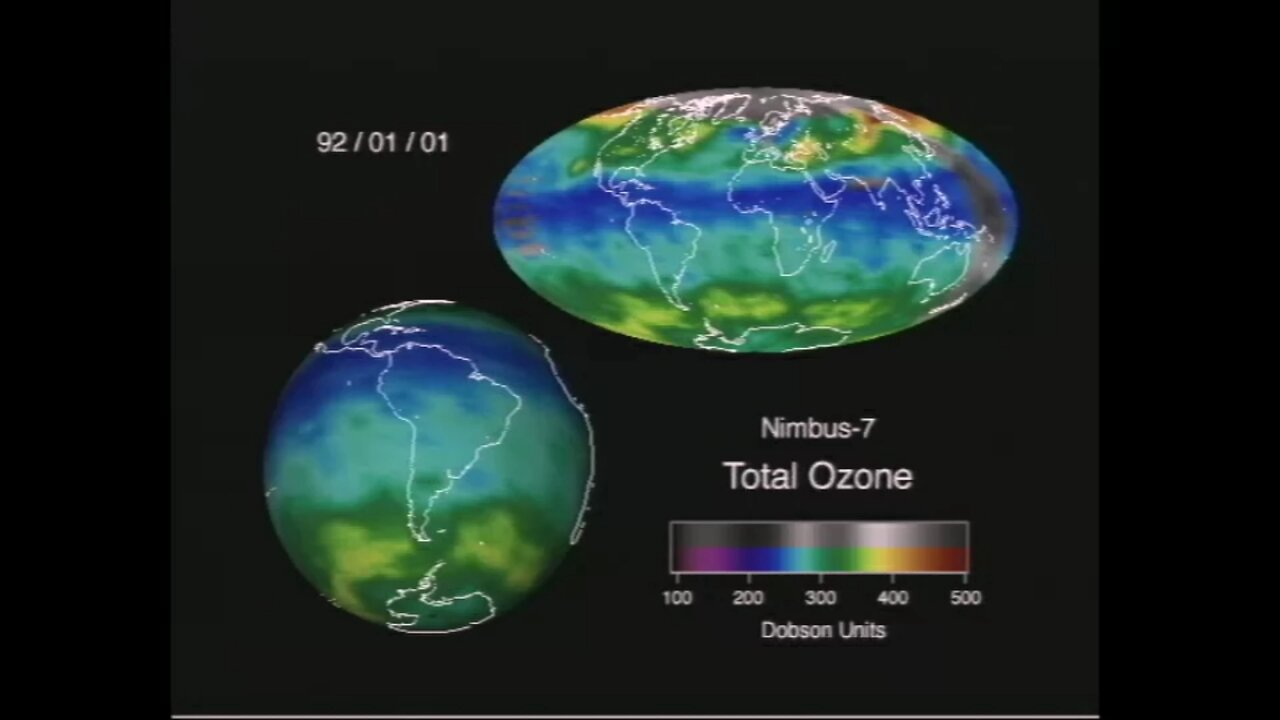 NASA Ozone Animation|How missing data is interpolated| Earth's Protective shield