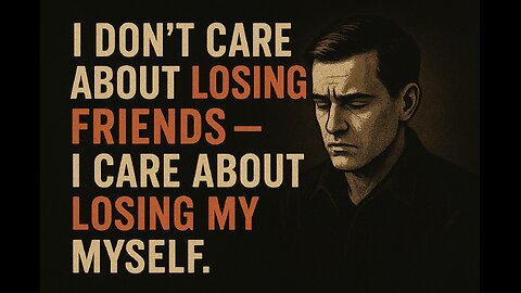 I Don’t Care About Losing Friends — I Care About Losing Myself