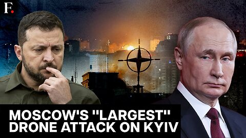 Russia's "Largest Ever" Drone Attack Hits Zelensky Government's Nerve Centre In Kyiv | N18G