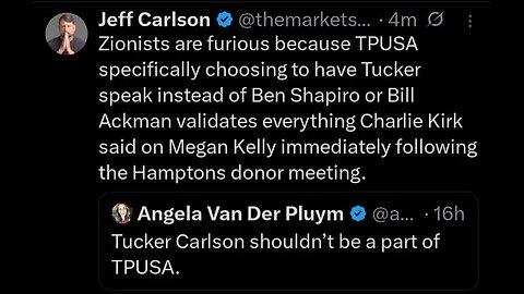 Tucker Carlson’s SHOCKING "Jews hate CHRISTians" Comments At Charlie Kirk Memorial!