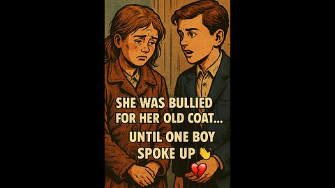 She Was Bullied for Her Old Coat… Until One Boy Spoke Up 👏💔