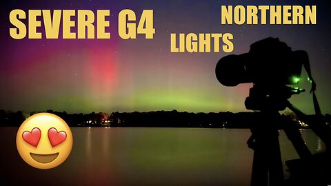 Northern Lights Severe G4 Solar Storm Causing Aurora Show in Minnesota (11-12-2025)