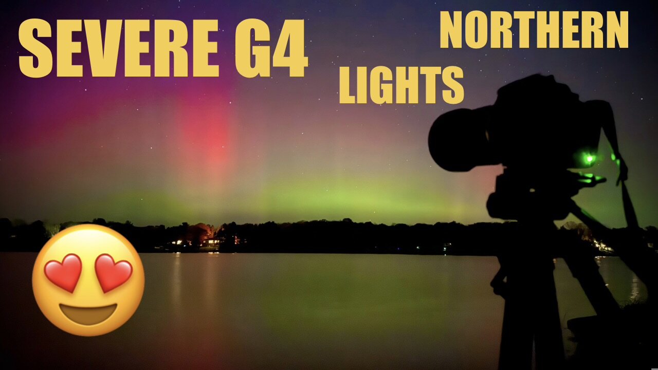 Northern Lights Severe G4 Solar Storm Causing Aurora Show in Minnesota (11-12-2025)