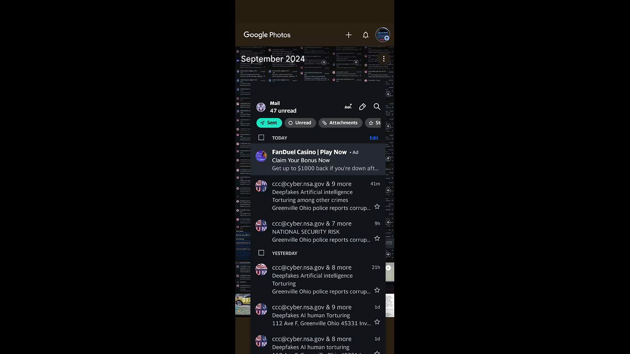 just a few emails