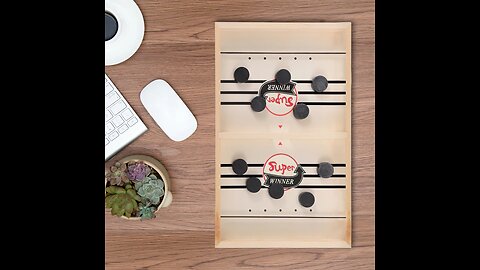 Wooden Hockey Board Game, for Intelligence, Reaction Training & Hand-eye Coordination, for PartyHome